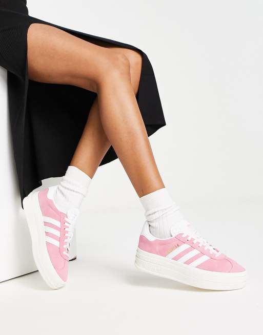 adidas Originals Gazelle - Bold - Sneakers met plateauzool in roze