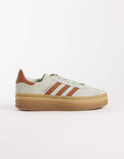 adidas Originals Gazelle Bold sneakersy w kolorze zieleni i brązu - view 1