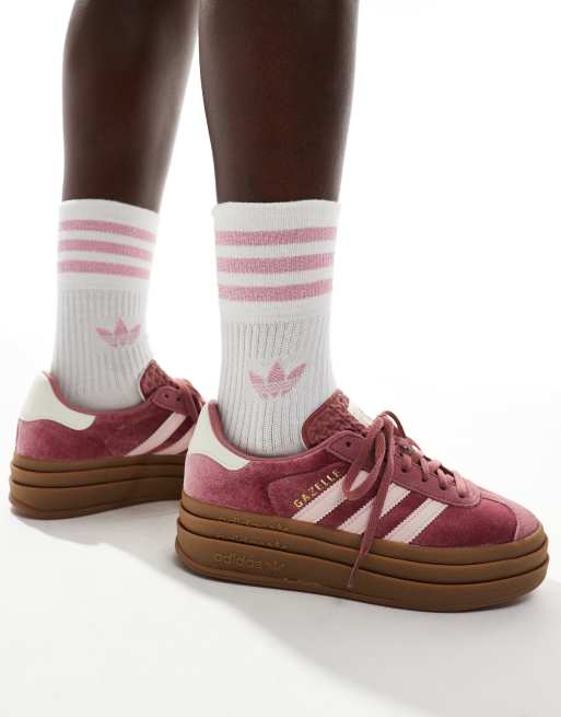 adidas Originals Gazelle Bold trainers in pink | ASOS