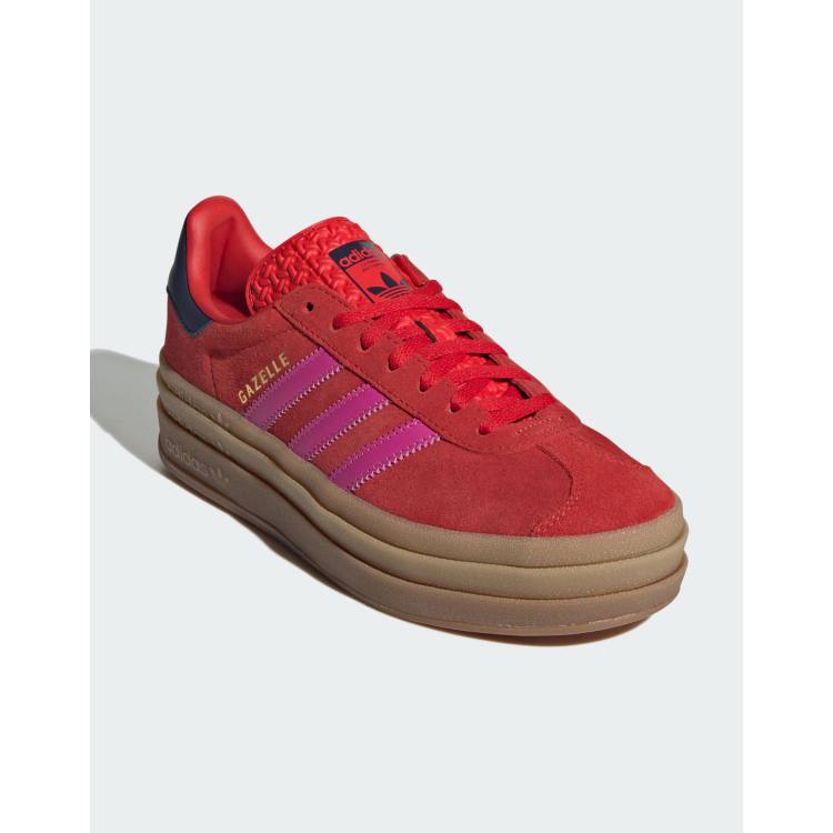 Adidas Gazelle Adidas Shoes Red 60 Adidas Originals Gazelle Bold Trainers  In Red ASOS