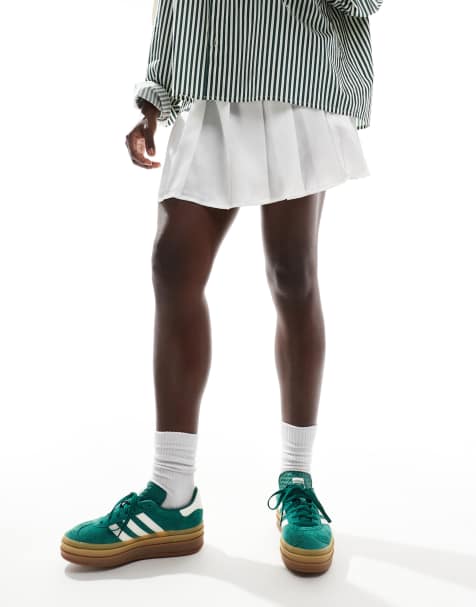 adidas Originals – Gazelle Bold – Zielono-białe buty sportowe - view 1