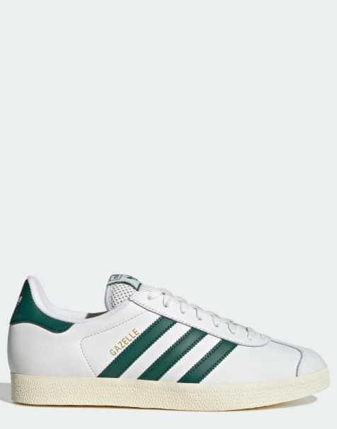 adidas Originals - Gazelle - Chaussures - Blanc/vert universitaire - view 1