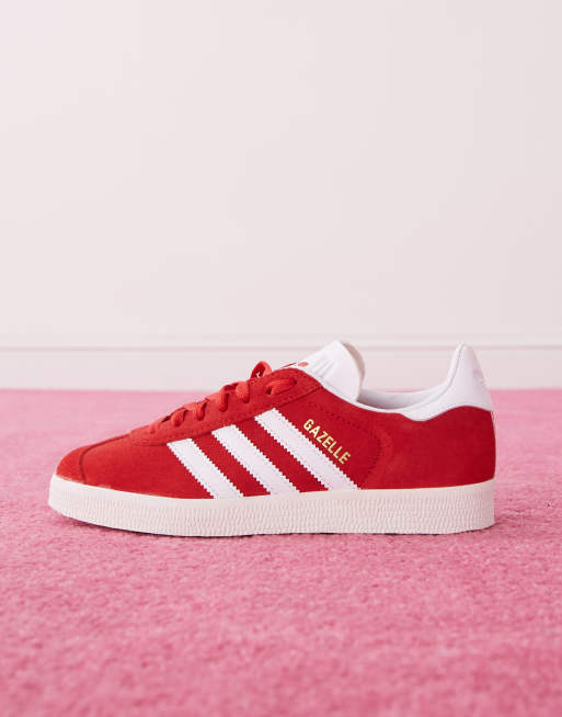 adidas Originals  Gazelle  Czerwone buty sportowe z biaymi detalami |  ASOS