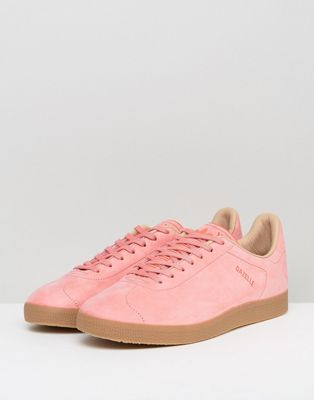 mens pink adidas gazelle trainers