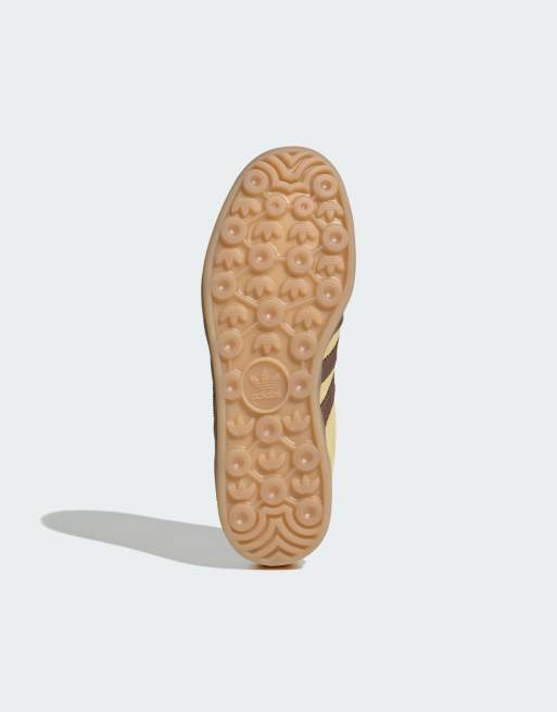 adidas Originals – Gazelle – Hallenschuhe in Gelb und Braun mit Gummisohle, 3 von 5