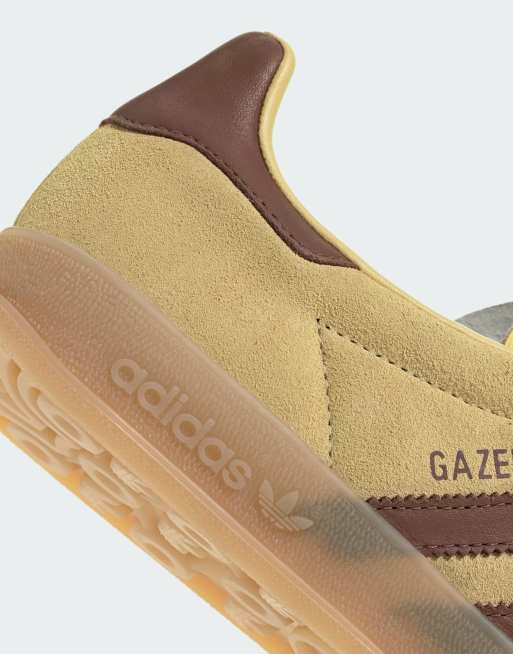 adidas Originals – Gazelle – Hallenschuhe in Gelb und Braun mit Gummisohle, 4 von 5
