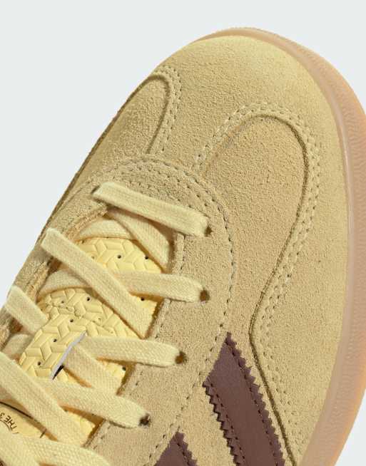 adidas Originals – Gazelle – Hallenschuhe in Gelb und Braun mit Gummisohle, 5 von 5
