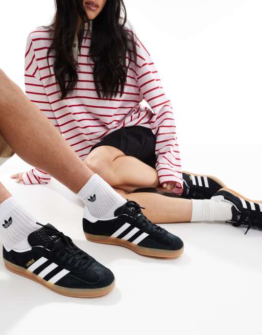 adidas Originals Gazelle Hallenturnschuhe in Schwarz