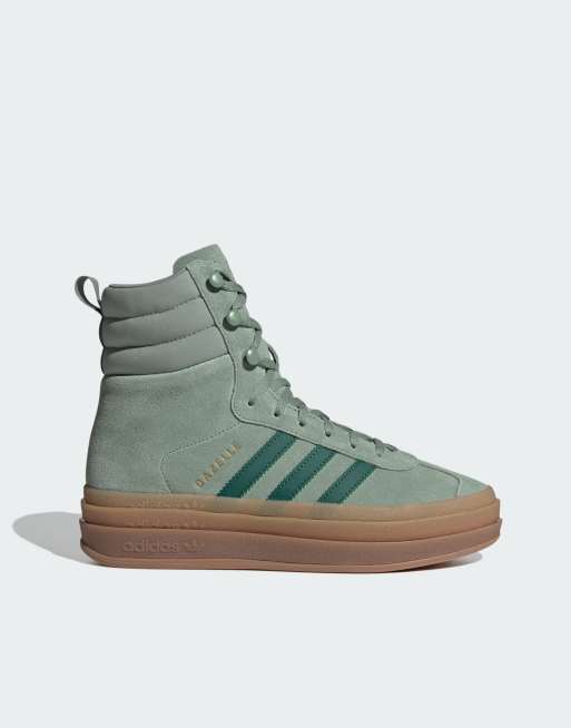 adidas Originals Gazelle Hoge sneakers in groen ASOS