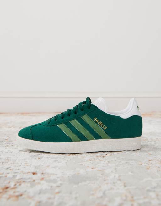 adidas gazelle silver green womens Green Gazelle Sneakers for Men and Women – Pavidas
