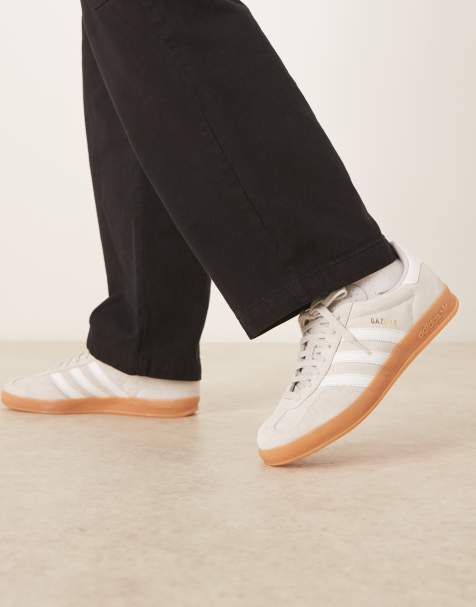 adidas Originals - Gazelle Indoor - Baskets avec semelle en caoutchouc - Gris clair  - view 1