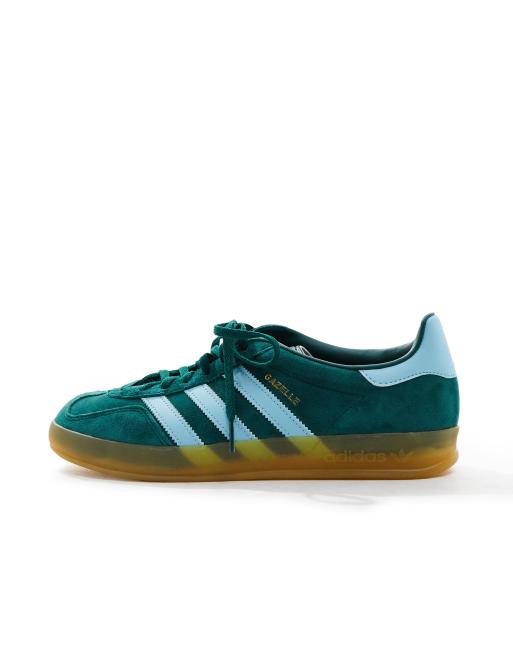 Adidas gazelle bleu et marron on sale