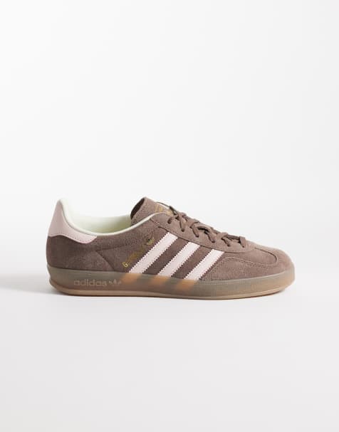 adidas Originals - Gazelle Indoor - Baskets - Marron/rose  - view 1