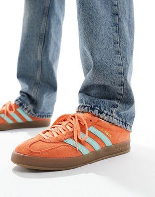 adidas Originals - Gazelle Indoor - Baskets - Orange/menthe