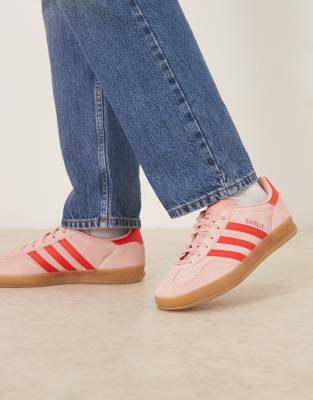 adidas Originals - Gazelle Indoor - Baskets - Rose/rouge
