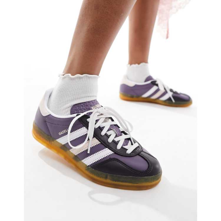 adidas Originals Gazelle Indoor Baskets Violet et blanc ASOS