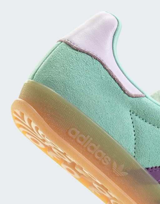 adidas gazelle silver green womens Køb adidas Originals Clear Mint/Bliss Pink/Bright Blue Gazelle J Sneakers main image 1
