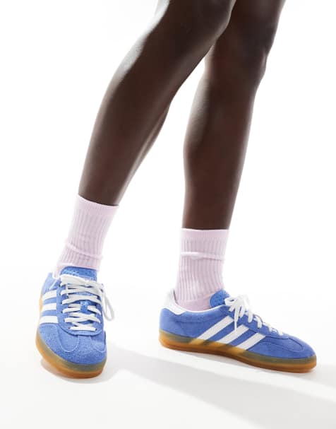 adidas Originals – Gazelle Indoor – Jasnoniebieskie buty sportowe na gumowej podeszwie - view 1