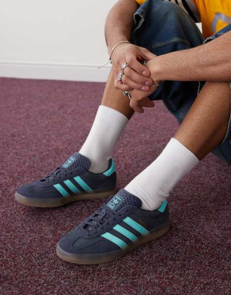 adidas Originals - Gazelle Indoor - Marineblå og blå sneakers - view 1