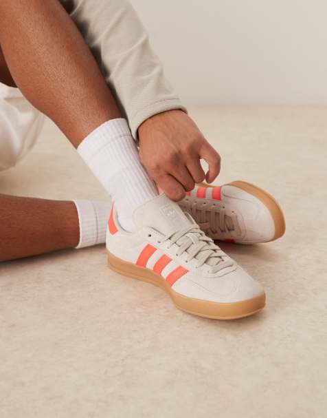 adidas Originals - Gazelle Indoor - Scarpe beige, rosse e bianche - view 1