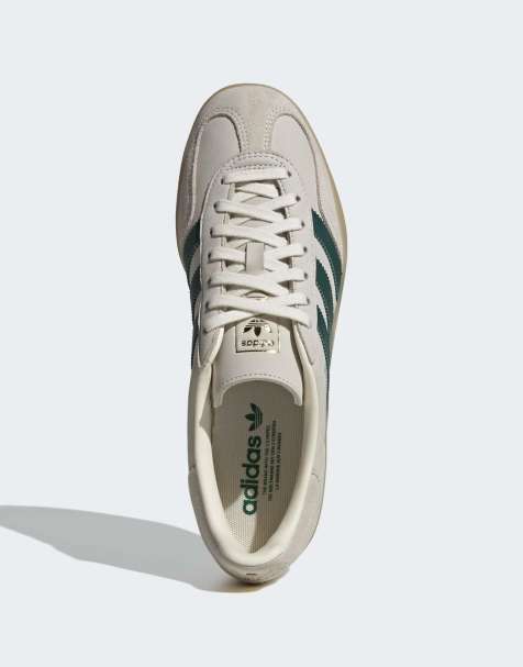 adidas Originals - Gazelle Indoor - Scarpe bianco crema/verde college - view 1