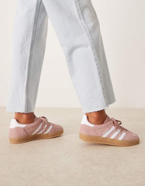 adidas Originals – Gazelle Indoor – Sneaker in Altrosa und Weiß - view 1