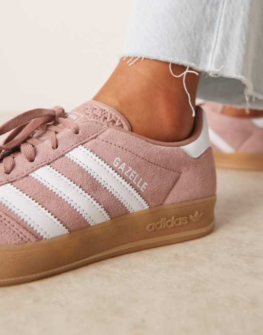 adidas Originals – Gazelle Indoor – Sneaker in Altrosa und Weiß, 3 von 5