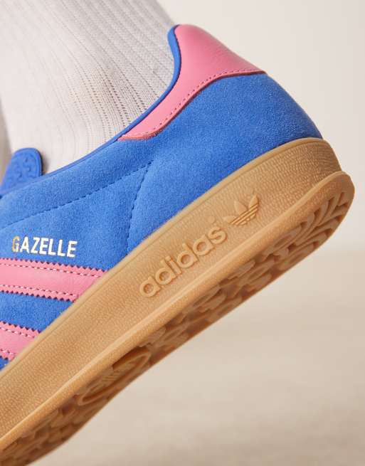 adidas Originals  Gazelle Indoor  Sneaker in Blau und Rosa | ASOS