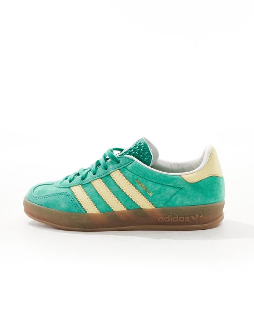 adidas Originals Gazelle Indoor Sneaker in Grun und Gelb ASOS