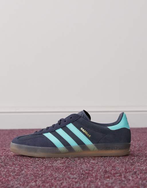 adidas Originals Gazelle Indoor Sneaker in Marineblau und Blau