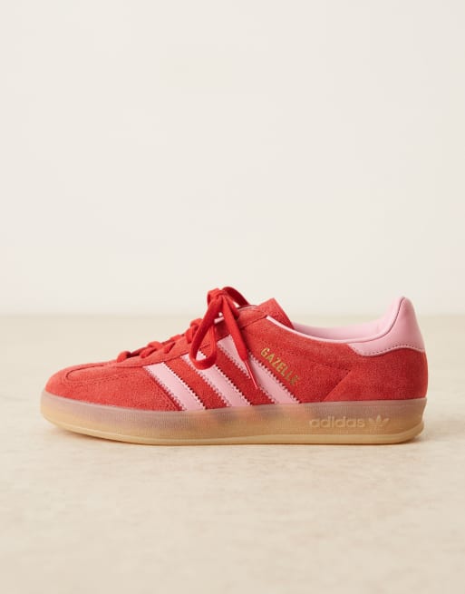 adidas Originals – Gazelle Indoor – Sneaker in Rot und Rosa, 2 von 5