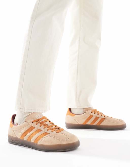 adidas Originals Gazelle Indoor sneakers in beige and brown | ASOS