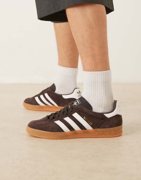 adidas Originals Gazelle Indoor sneakers in black and white - view 1