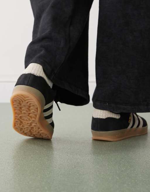 adidas Originals Gazelle Indoor sneakers in black with