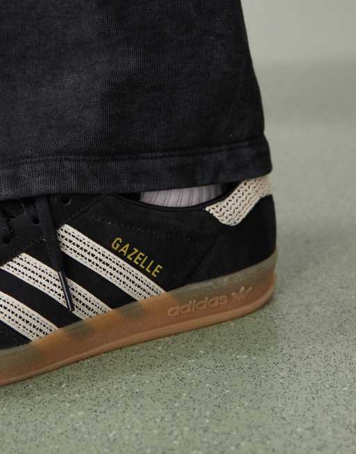 adidas Originals Gazelle Indoor sneakers in black with