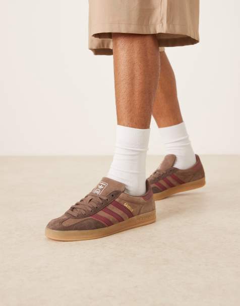 adidas Originals Gazelle Indoor sneakers in brown and burgundy - view 1