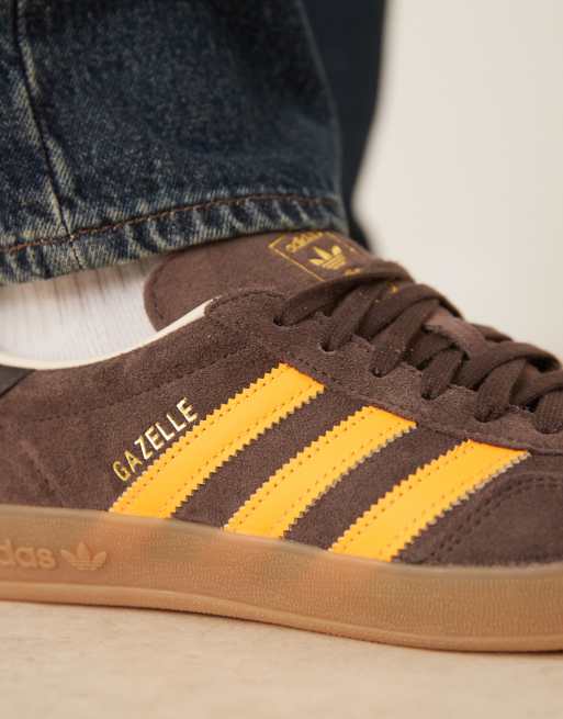 adidas gazelle silver green womens ADIDAS ORIGINALS GAZELLE INDOOR ORANGE main image 0