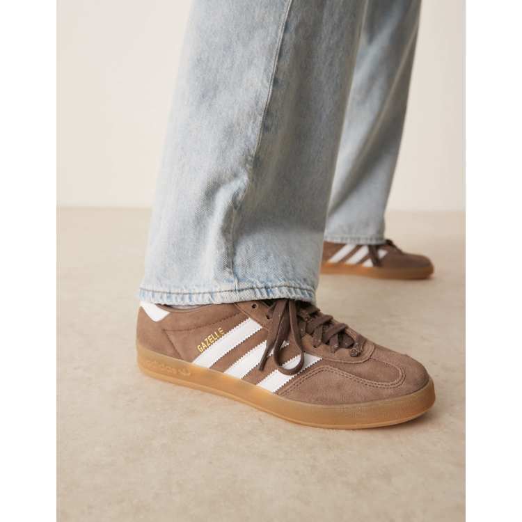 adidas Originals Gazelle Indoor sneakers in brown | ASOS