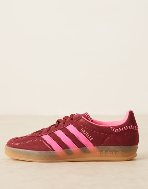 ☆大人気☆adidas Originals Gazelle Indoor burgundy/pink adidas Originals Gazelle Indoor sneakers in burgundy and