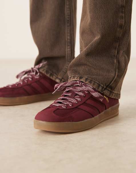 adidas Originals Gazelle Indoor sneakers in burgundy - view 1