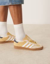 adidas Originals Gazelle Indoor sneakers in brown and blue
