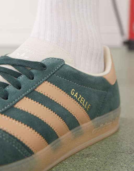 adidas gazelle silver green womens ADIDAS GAZELLE INDOOR main image 0