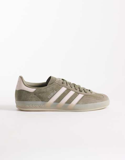 adidas Originals Gazelle - Indoor - Sneakers in groen en lichtroze - view 1