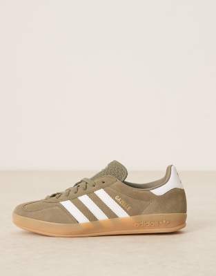Adidas Originals Gazelle Indoor Sneakers In Green