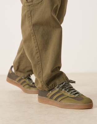 Adidas Originals Gazelle Indoor Sneakers In Green