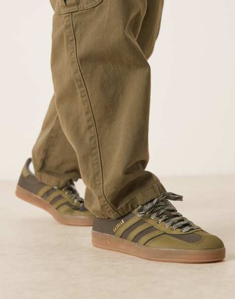 adidas Originals Gazelle indoor sneakers in khaki green - view 1