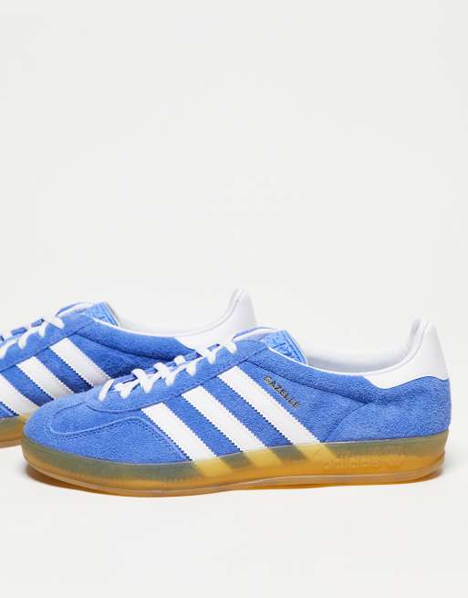 túnel por inadvertencia sala adidas Originals Gazelle Indoor sneakers in light blue | ASOS