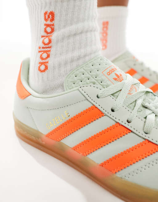 adidas gazelle silver green womens ADIDAS GAZELLE INDOOR PRO main image 1