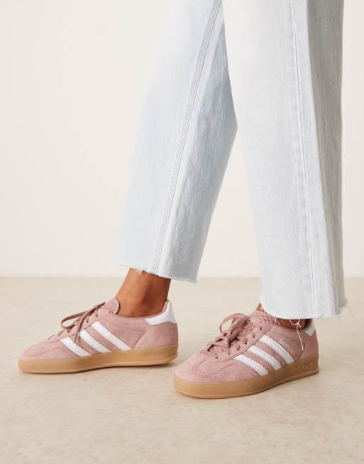 adidas Originals Gazelle Indoor sneakers in dark pink