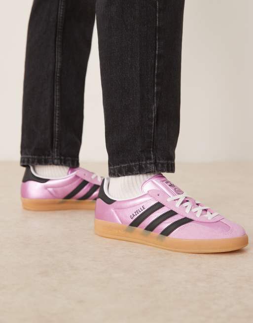 adidas Originals Gazelle - Indoor - Sneakers in metallic paars